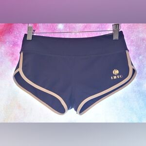 Women's XS Athletic Shorts with Stretchy Fabric and Low-Rise Navy